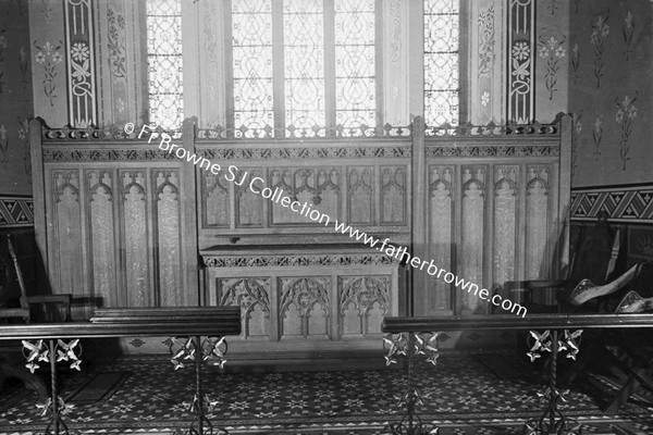 HEADFORD HOUSE  REREDOS IN MEMORY OF MARQUIS  ERECTID IN PROTESTANT CHURCH